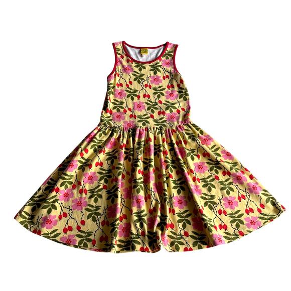 Duns Sweden Organic Cotton Skater Sleeveless‎ Cherries Circle Dress sz 12-13 - Picture 1 of 9